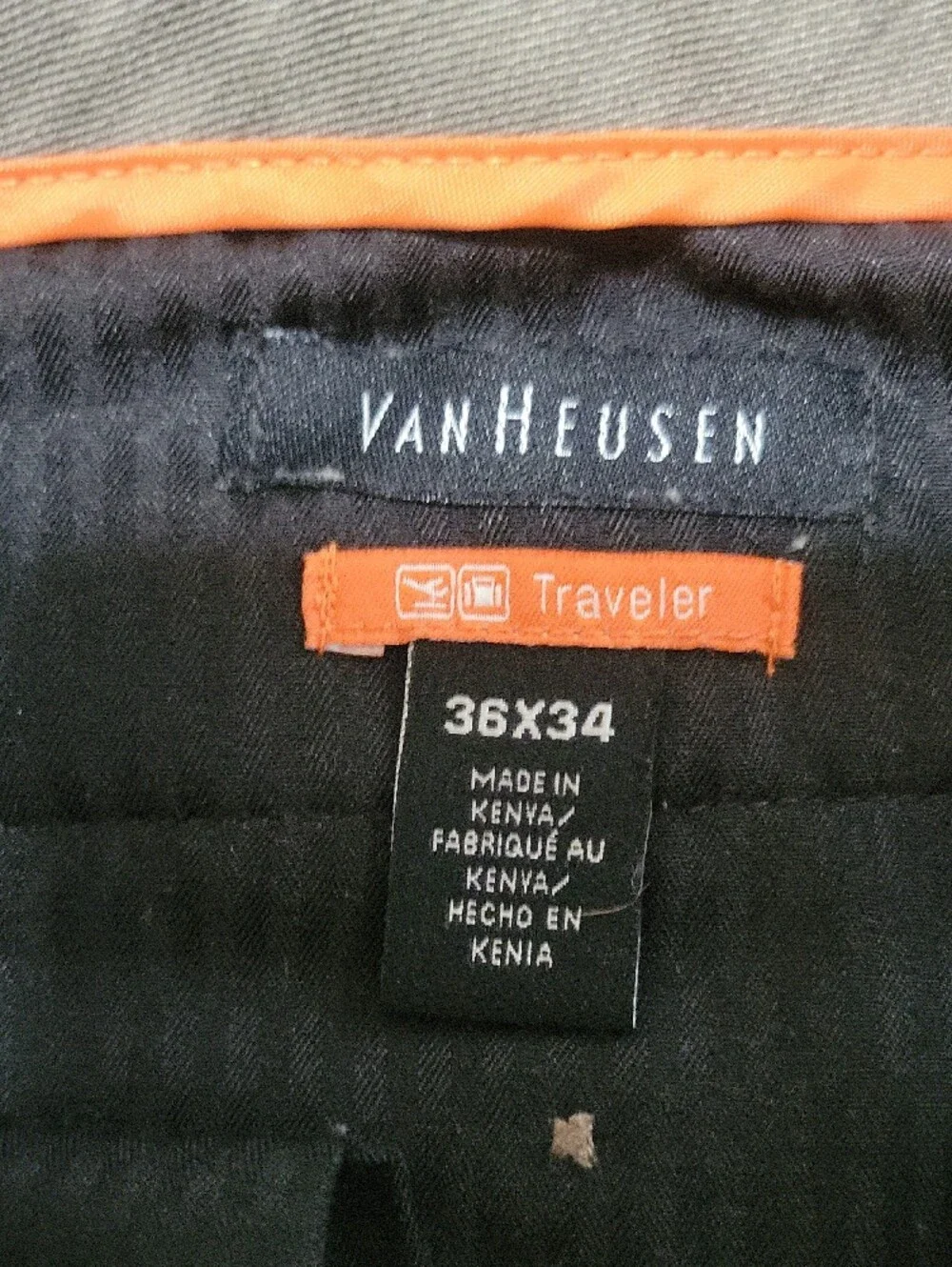 Van Heusen Men's Taupe Dress Pants - Slim Tailored Fit